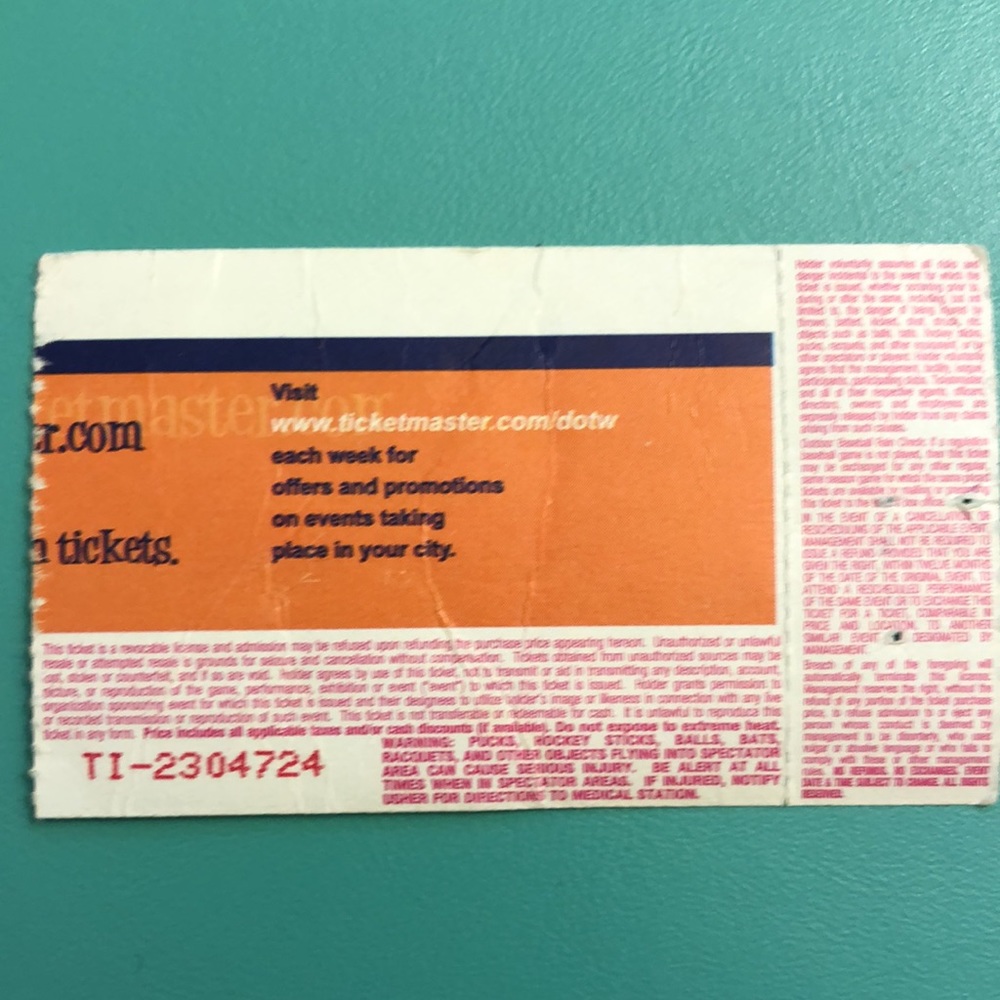 2001 Incubus autographed ticket stub Myrtle Beach House of Blues - Picture 2 of 2